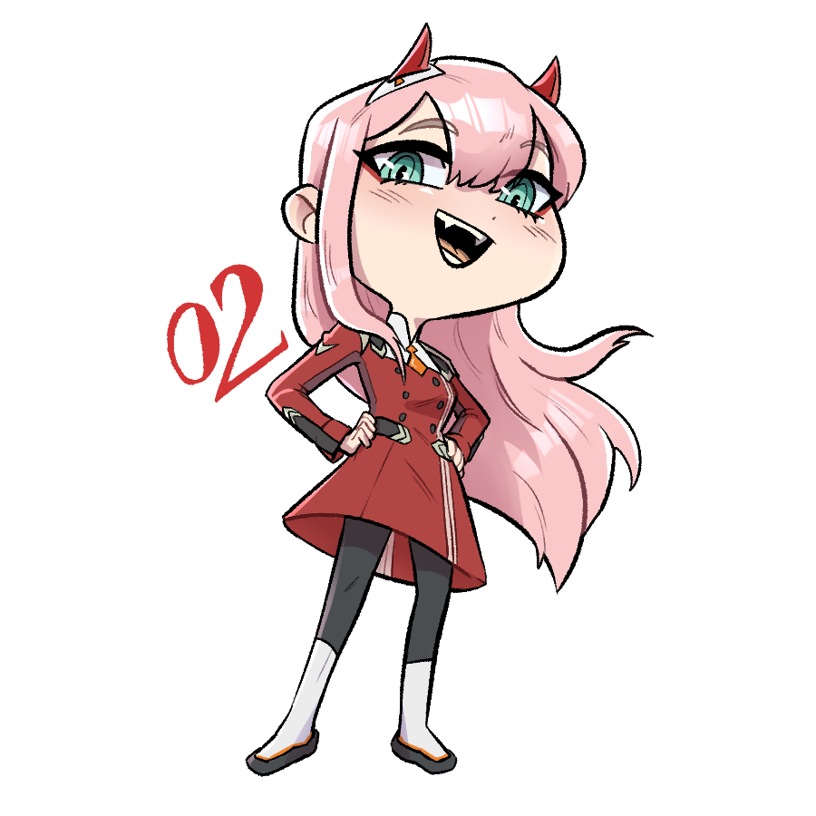 Zero Two - Vinyl Sticker