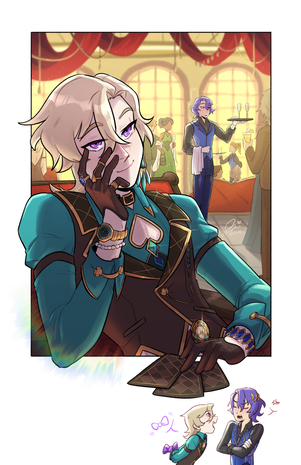 Aventurine & Butler - Honkai: Star Rail Poster
