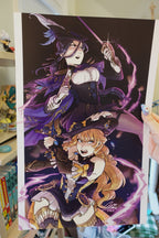 Clorinde and Navia - Genshin Poster