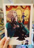 Aventurine & Butler - Honkai: Star Rail Postcard