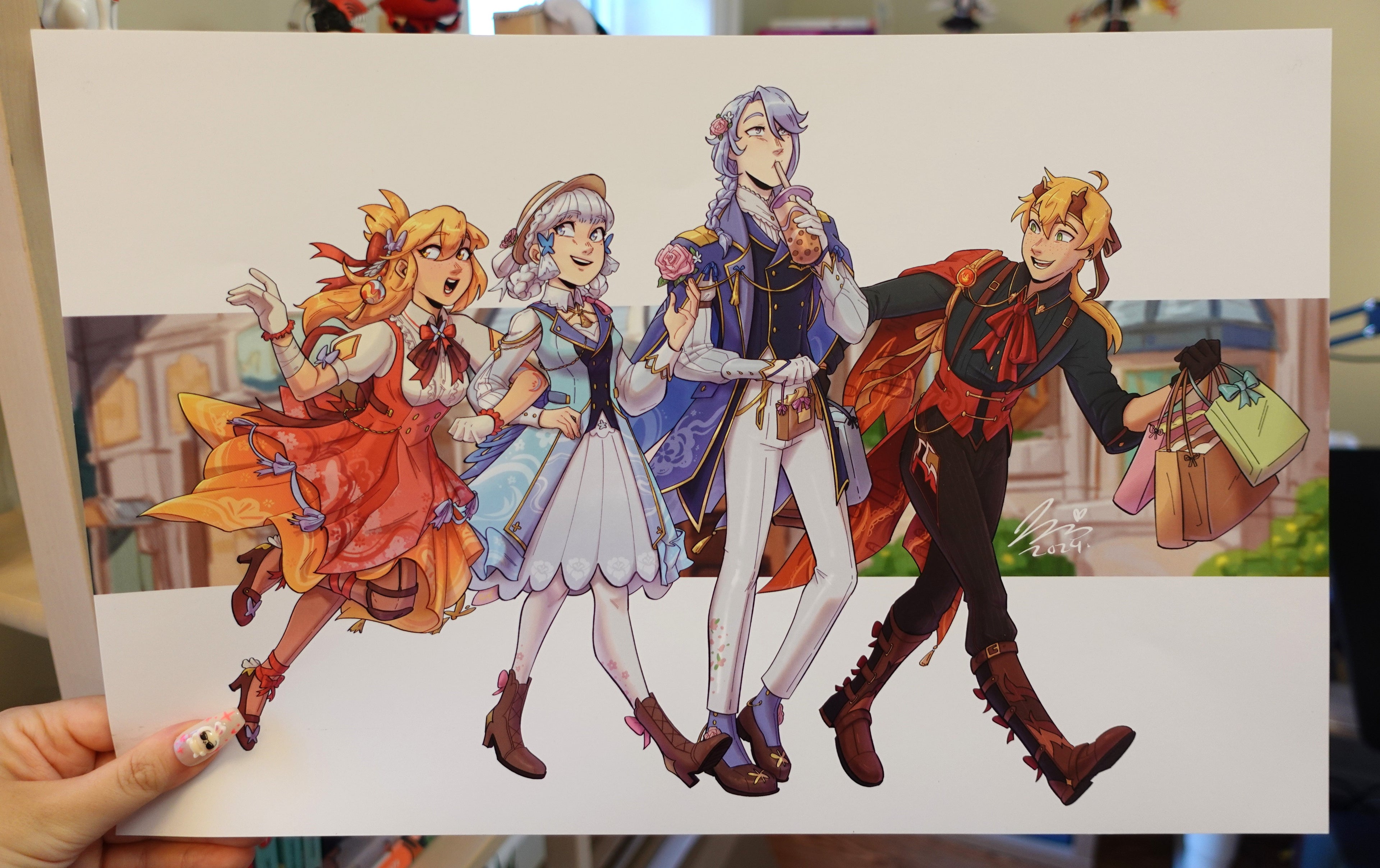 Inazuma in Fontaine - Genshin Poster